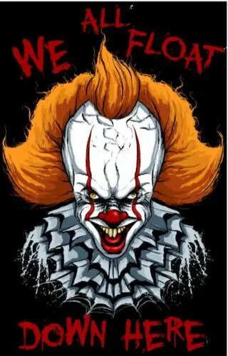 Pennywise IT Stephen King Билл скарсгард Тим курри фанат искусства Шелковый постер печать