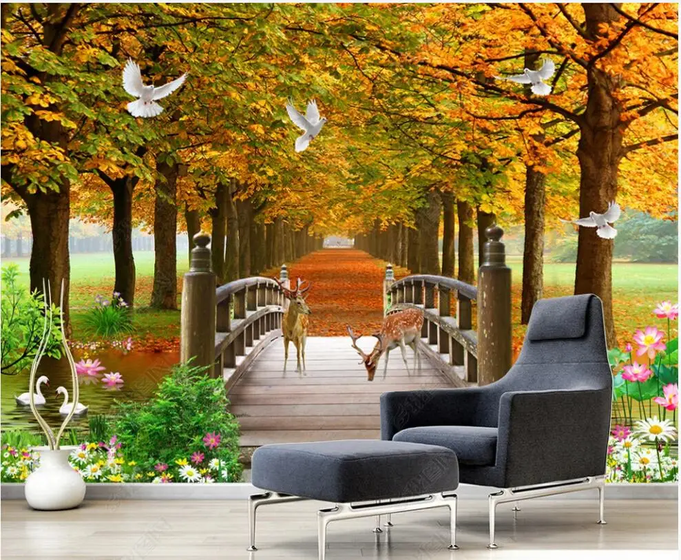 3d photo wallpaper custom mural Autumn golden avenue forest scenery home decor living room Wallpaper for walls in rolls
3d photo wallpaper custom mural Autumn golden avenue forest scenery home decor living room Wallpaper for walls in rolls