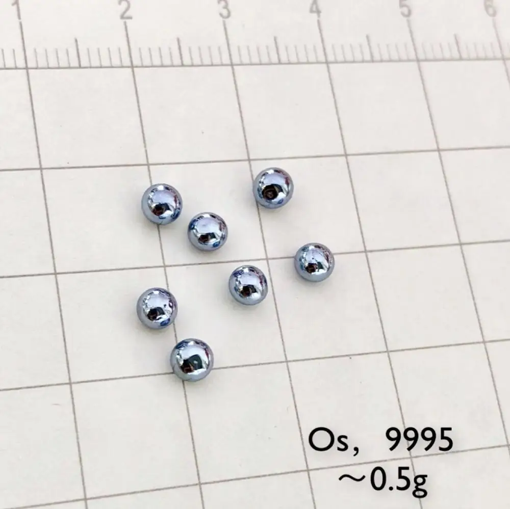 0.5g Osmium Ball Bead Pure 99.95% Periodic Table of Rare-earth Precious Metal Elements for Research Study Education Collection
0.5g Osmium Ball Bead Pure 99.95% Periodic Table of Rare-earth Precious Metal Elements for Research Study Education Collection