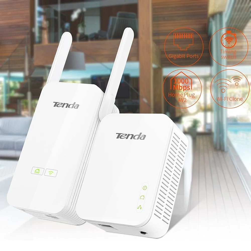 Адаптер беспроводной сетевой Tenda PH5 (PA3 + P3), 1000 Мбит/с, PLC Ethernet Wifi расширитель, Plug and Play Homeplug AV2, китайская версия
Адаптер беспроводной сетевой Tenda PH5 (PA3 + P3), 1000 Мбит/с, PLC Ethernet Wifi расширитель, Plug and Play Homeplug AV2, китайская версия