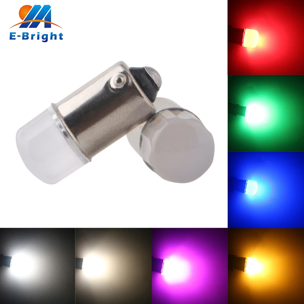

10pcs DC AC 12V BA9S 3030 1w Led Bulb Car Styling Brake Reverse Waterproof Tail Clearance Reading Lamp White Blue Red Pink Blue