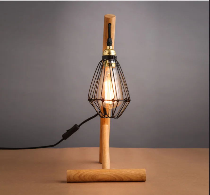 Creative small table lamp solid wood bedroom bedside modern simple personality lamp iron lampshade wooden table lamp
Creative small table lamp solid wood bedroom bedside modern simple personality lamp iron lampshade wooden table lamp