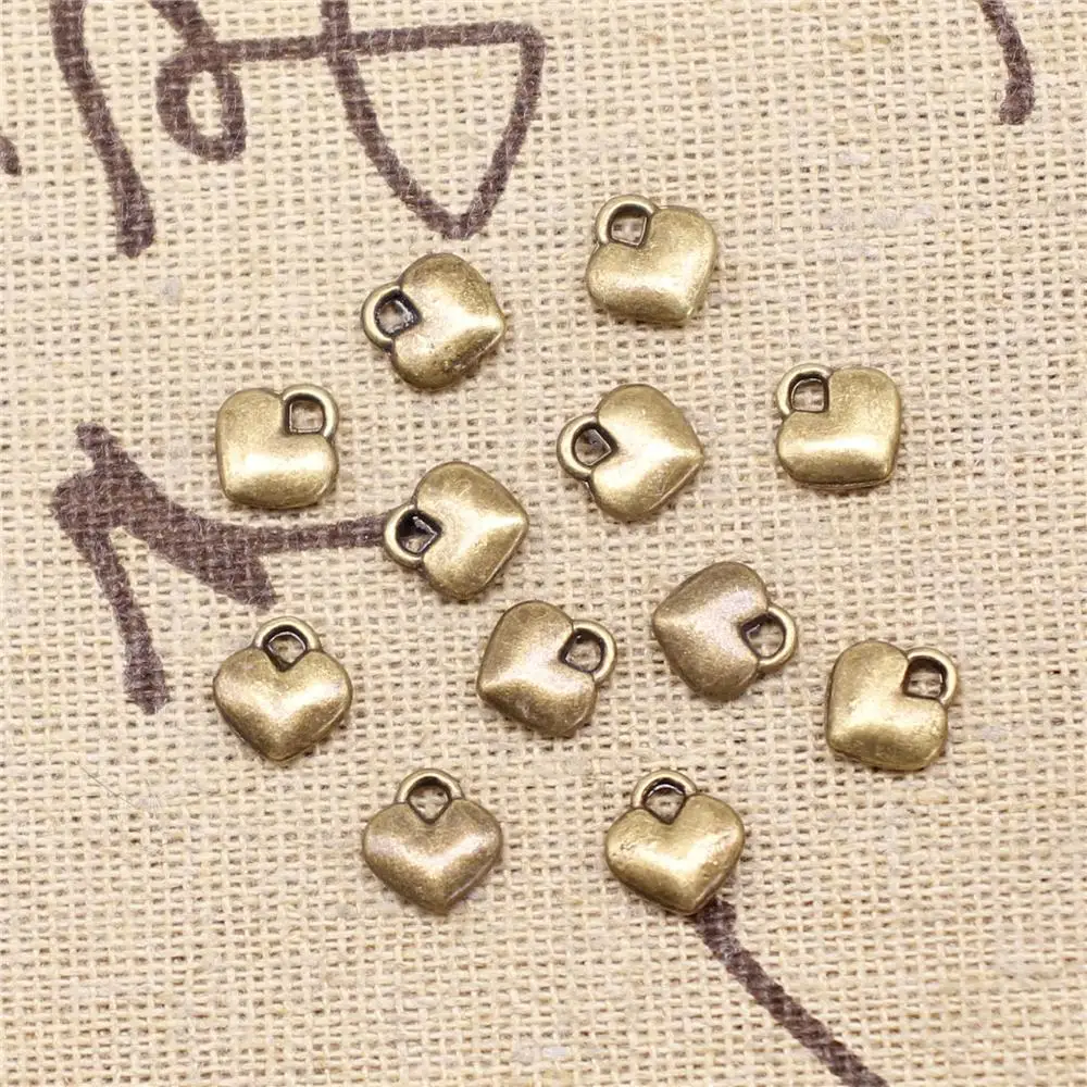 Supplies For Jewelry Making 30pcs 8x7mm Antique Bronze Color Little Peach Heart Charms
Supplies For Jewelry Making 30pcs 8x7mm Antique Bronze Color Little Peach Heart Charms