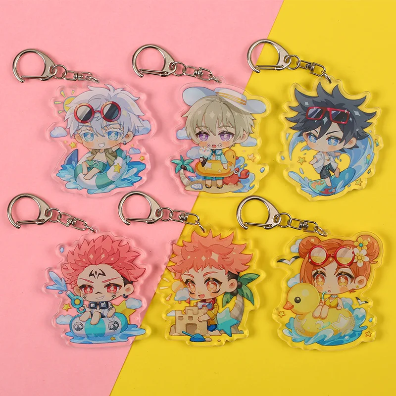 Hot Fashion Anime Jujutsu Kaisen Keychains Acrylic Figure Yuji Itadori Key Chain Fushiguro Megumi Cosplay Two-Sided Keyring
Hot Fashion Anime Jujutsu Kaisen Keychains Acrylic Figure Yuji Itadori Key Chain Fushiguro Megumi Cosplay Two-Sided Keyring