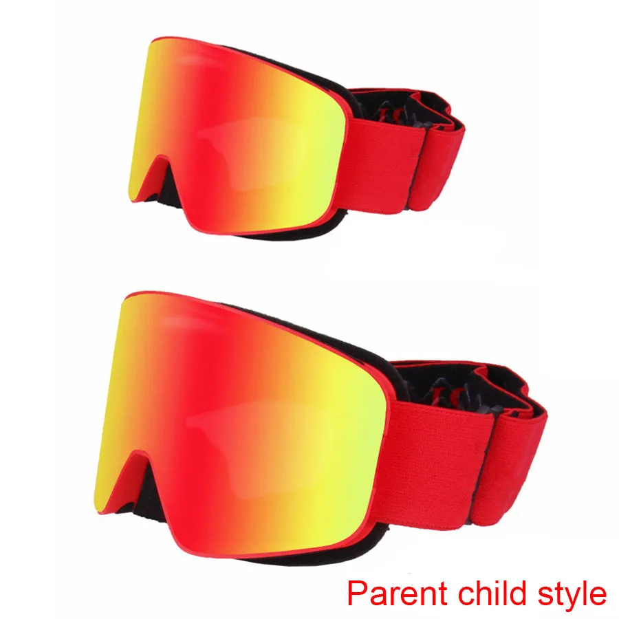 

Parent Child Ski Goggles REVO Coating UV400 Professional Double anti-fog lens for Men Women Snow Eyewear Outdoor Sports Skiing