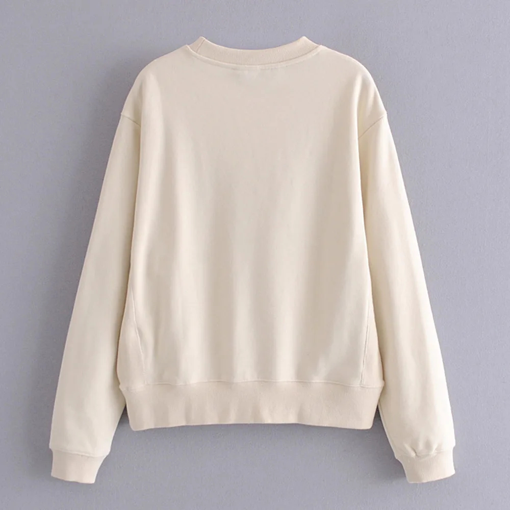 Women Printing Sweatshirt Round Neck Ribbed Sleeve Super Hoodie Casual Comfortable Aesthetic Lovely Hoodies
Women Printing Sweatshirt Round Neck Ribbed Sleeve Super Hoodie Casual Comfortable Aesthetic Lovely Hoodies