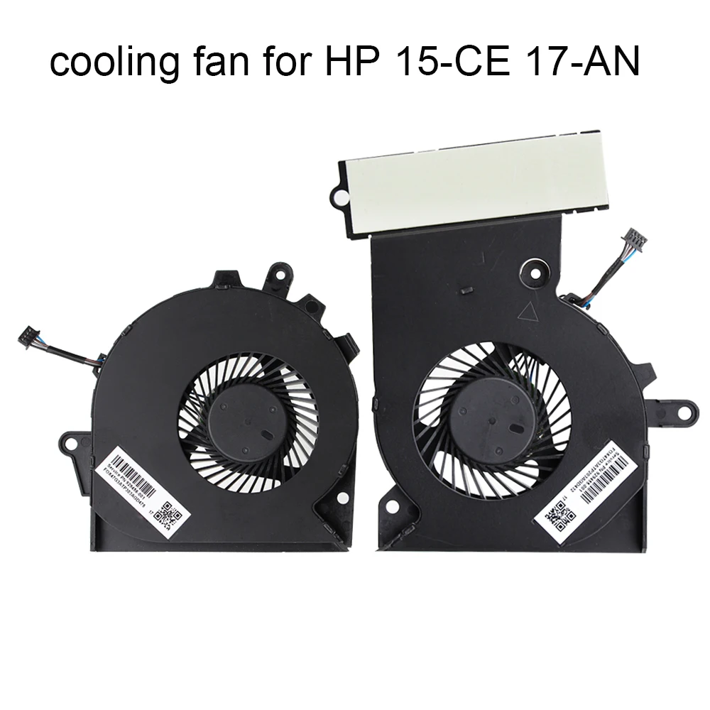 

CPU GPU Cooling Fan Cooler for HP OMEN Pro 3plus 15-CE 15-CE000 TPN-Q194 929456 929455-001 G3A Graphics Card Fans Radiator