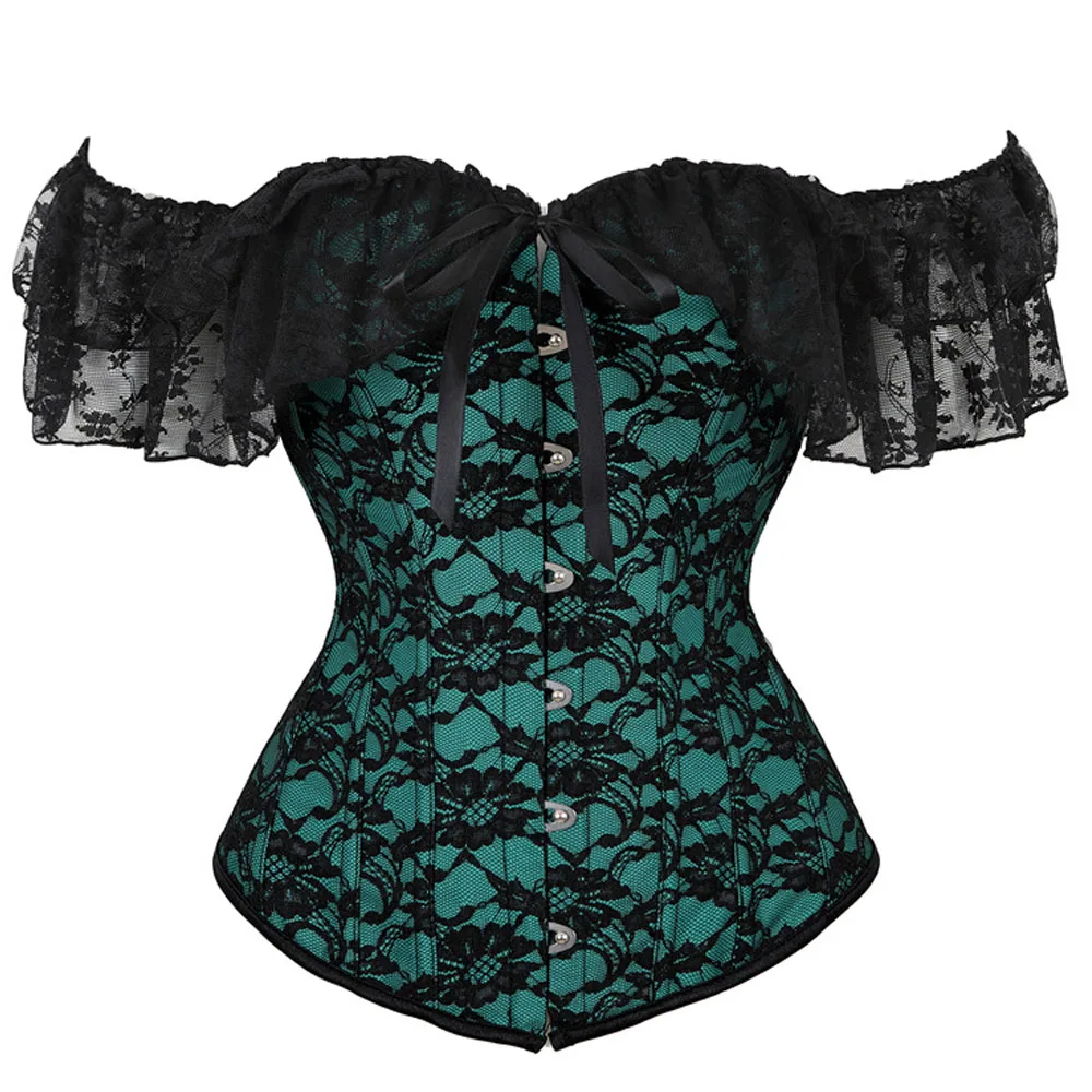 Sexy Womens Lace up Corset Top Goth Black Sexy Bustier Corsets White Lace Wedding Clothing Korset Off Shoulder Corset Top S-2XL
Sexy Womens Lace up Corset Top Goth Black Sexy Bustier Corsets White Lace Wedding Clothing Korset Off Shoulder Corset Top S-2XL