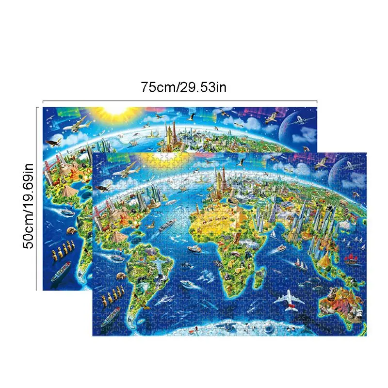 2021 New 1000 Pcs/Pack World Landmarks Map Puzzle Wood Jigsaw Assemble Puzzles for Adult
2021 New 1000 Pcs/Pack World Landmarks Map Puzzle Wood Jigsaw Assemble Puzzles for Adult