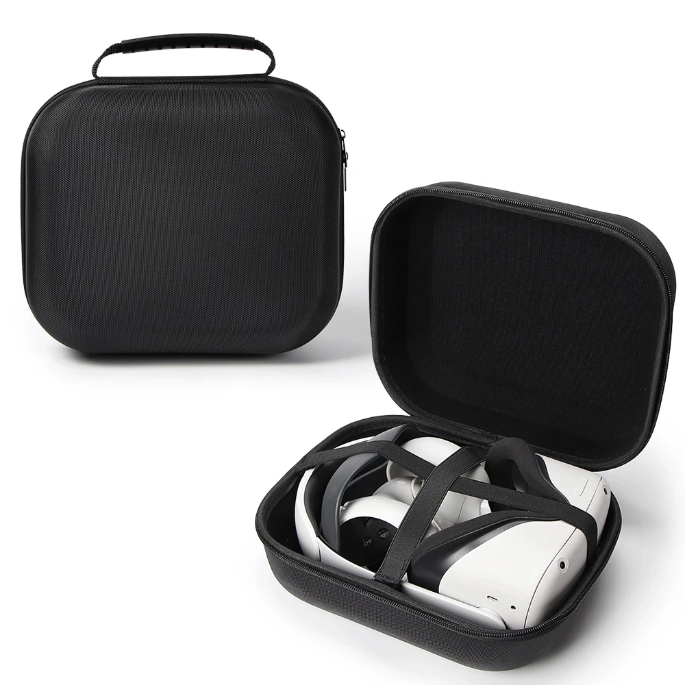 

Жесткая дорожная сумка для хранения для Oculus Quest 2, Портативная сумка для переноски гарнитуры VR Oculus Quest 2, аксессуары для контроллеров гарнитур...