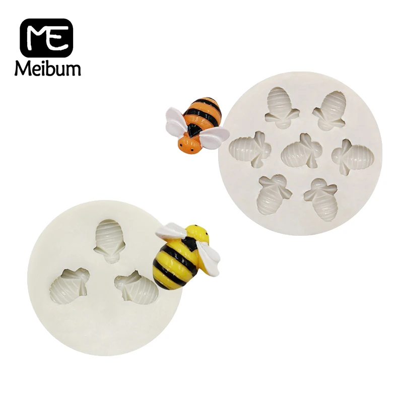 Фото Meibum пчелы силиконовая форма 2 типа помадки торт формы для сахара - купить