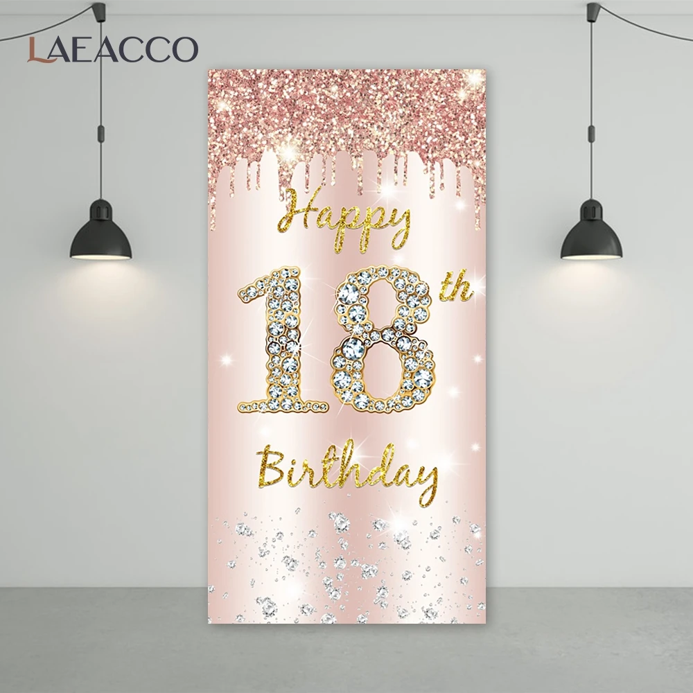 Pink Tassel Shiny Diamonds Happy 18th Birthday Photography Backdrop Family Party Portrait Photocall Poster Customized Background
Pink Tassel Shiny Diamonds Happy 18th Birthday Photography Backdrop Family Party Portrait Photocall Poster Customized Background