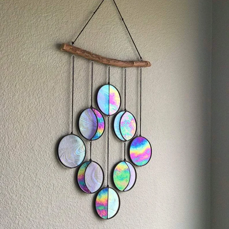 Clear And Rainbow Iridized Moon Phase Hanging Celestial Art Moon Phase Wall Decor Stained Glass Moon Phase Home Decor
Clear And Rainbow Iridized Moon Phase Hanging Celestial Art Moon Phase Wall Decor Stained Glass Moon Phase Home Decor