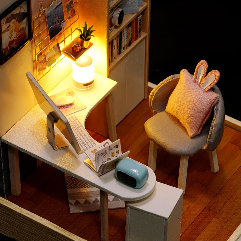 Little Model Dollhouse Furniture 3D Wooden Toys Miniatures Kits House for Dolls Hand-made for Children
Little Model Dollhouse Furniture 3D Wooden Toys Miniatures Kits House for Dolls Hand-made for Children