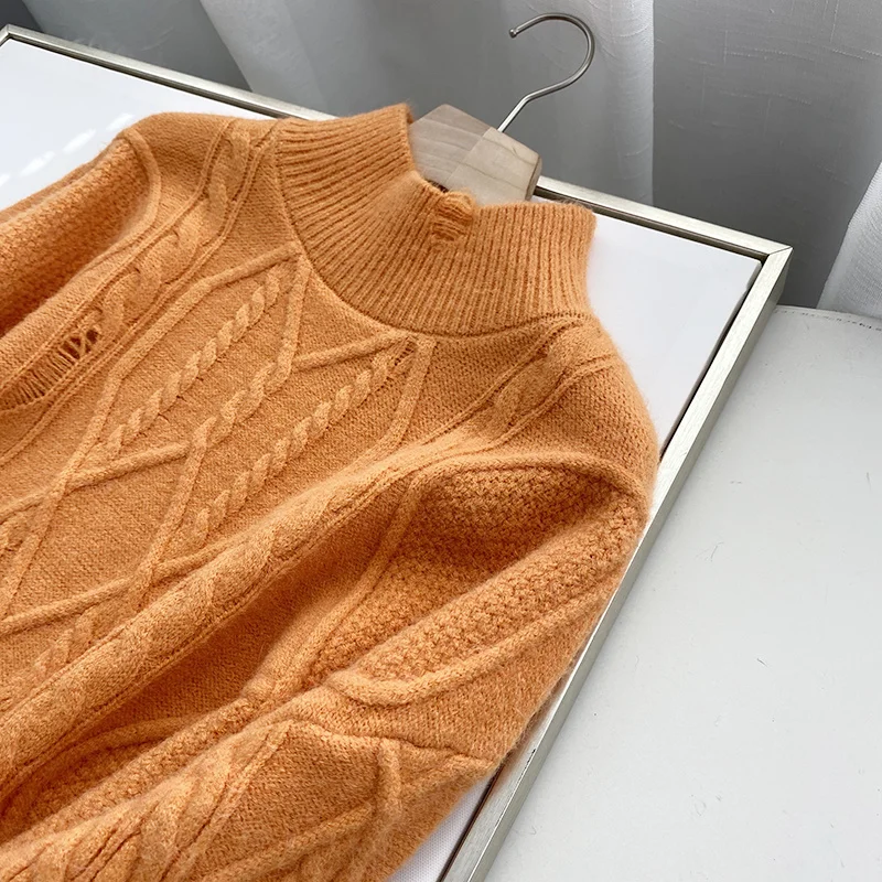 Knitted oversized turtleneck long sweatesr pullover long sleeve winter autumn women sweaters casual high collar knit pullover
Knitted oversized turtleneck long sweatesr pullover long sleeve winter autumn women sweaters casual high collar knit pullover