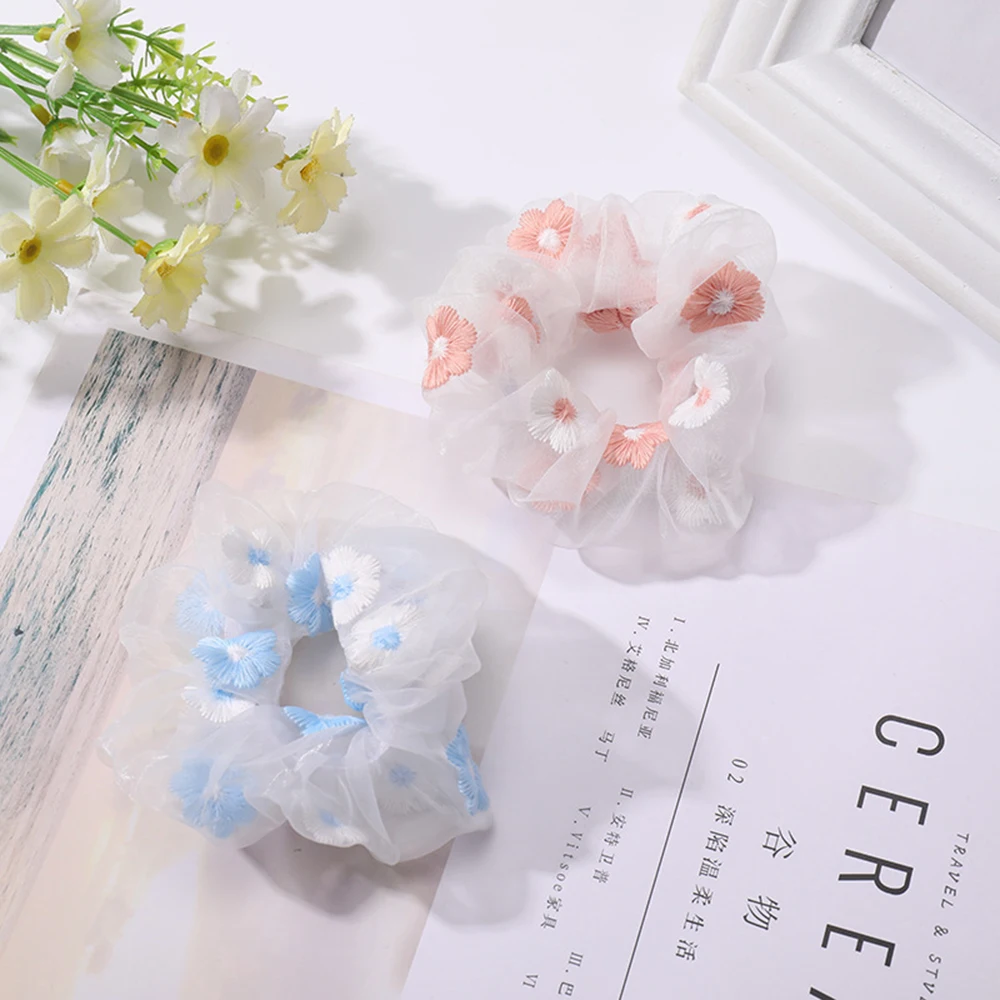 Sweet Embroidered Flower Net Yarn Headband Romantic Pink Blue Hair Rope Transparent Tulle Organza Headband Set
Sweet Embroidered Flower Net Yarn Headband Romantic Pink Blue Hair Rope Transparent Tulle Organza Headband Set
