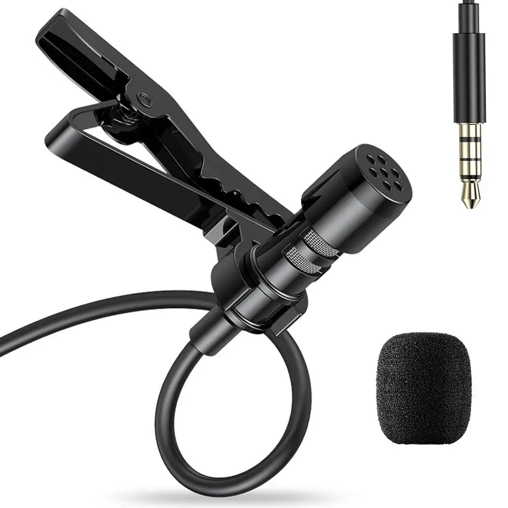 Clip-on Lapel Mic 1.5m Mini Portable Microphone Condenser Wired Mikrofo/Microfon for Phone for Laptop P
Clip-on Lapel Mic 1.5m Mini Portable Microphone Condenser Wired Mikrofo/Microfon for Phone for Laptop P