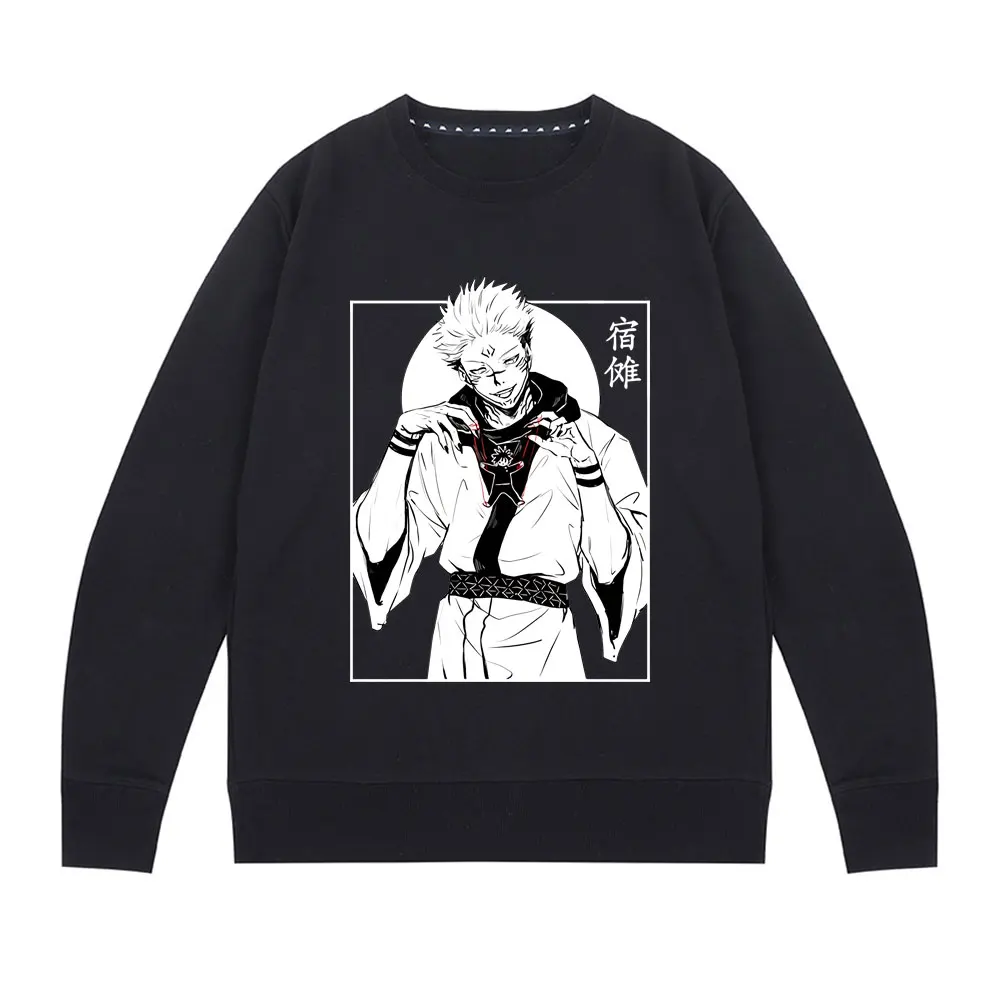 Japanese Anime Fashion Jujutsu Kaisen Sweatshirt Harajuku Ryomen Sukuna Manga Pattern Sweatshirts Cotton Men Pullover Sportswear
Japanese Anime Fashion Jujutsu Kaisen Sweatshirt Harajuku Ryomen Sukuna Manga Pattern Sweatshirts Cotton Men Pullover Sportswear