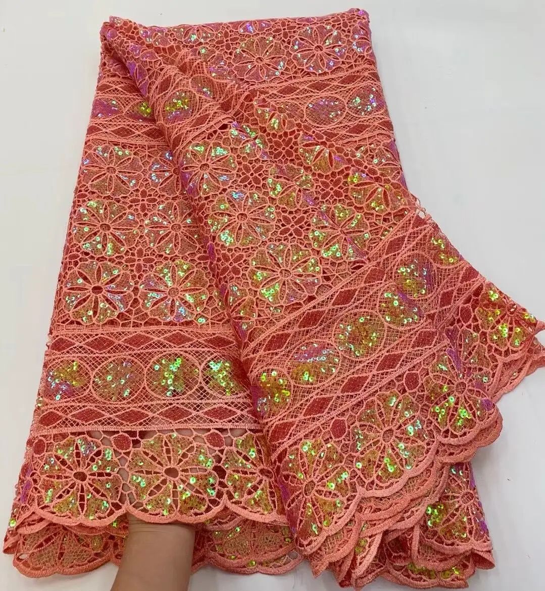 African Lace Fabric 2021 High Quality Lace Aso Ebi Mesh Fabric Embroidered Hand-Made Nigerian Swiss Lace Fabric
African Lace Fabric 2021 High Quality Lace Aso Ebi Mesh Fabric Embroidered Hand-Made Nigerian Swiss Lace Fabric