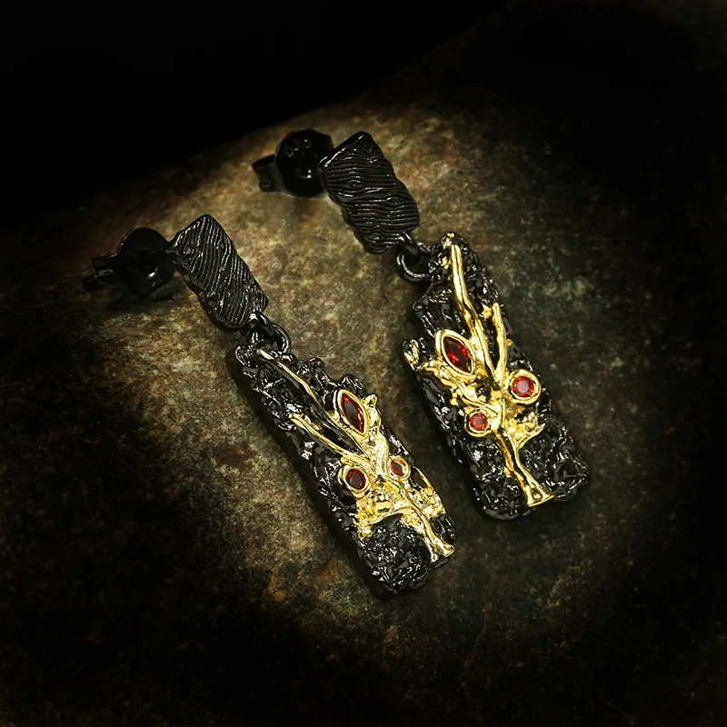 14 K Black Multi Gold Garnet Earring Natural Ruby Gemstone for Women Aros De Plata Ley 925 Mujer Korean 14K Black Gold Earrings
14 K Black Multi Gold Garnet Earring Natural Ruby Gemstone for Women Aros De Plata Ley 925 Mujer Korean 14K Black Gold Earrings