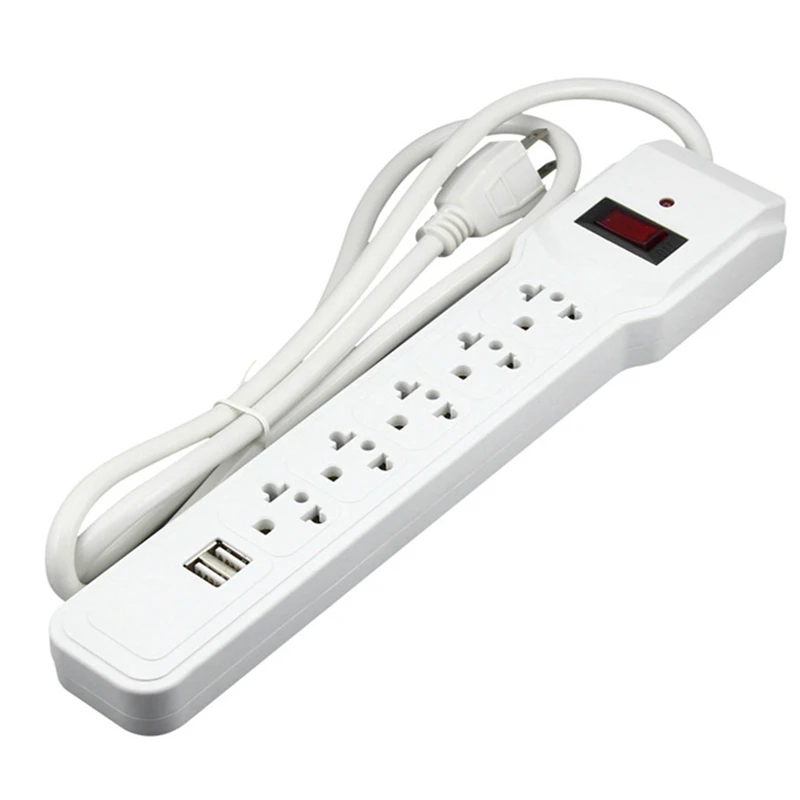 Стандартная многофункциональная розетка питания 125 В, 5 розеток С 2 USB-портами, 2 А, 5 В, удлинитель, адаптер, вилка стандарта США
Стандартная многофункциональная розетка питания 125 В, 5 розеток С 2 USB-портами, 2 А, 5 В, удлинитель, адаптер, вилка стандарта США