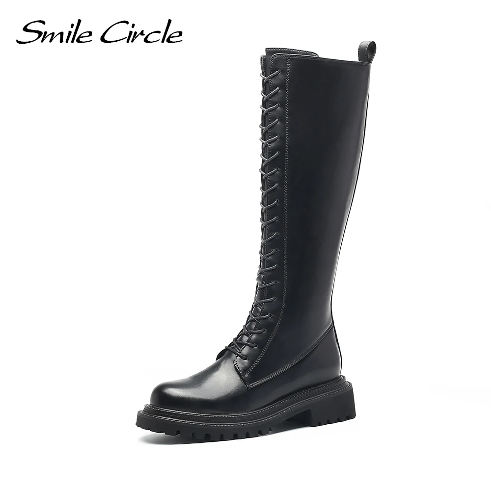 Smile Circle Motorcycle long Boots jockey Boots Women 2020 fashion Winter British style zipper Comfortable Shoes black
Smile Circle Motorcycle long Boots jockey Boots Women 2020 fashion Winter British style zipper Comfortable Shoes black