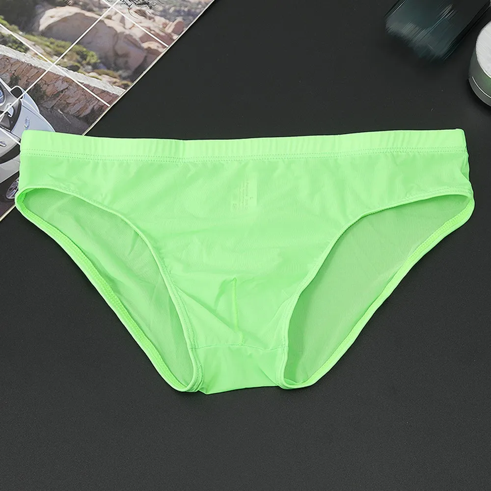 Sexy Men's Ice Silk Underwear One-piece Ultra-thin Transparent Men's Briefs Seamless Low Waist Sexy Shorts Men Elastic Underpant
Sexy Men's Ice Silk Underwear One-piece Ultra-thin Transparent Men's Briefs Seamless Low Waist Sexy Shorts Men Elastic Underpant