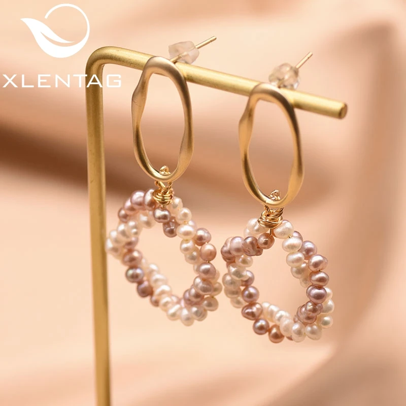 XlentAg Natural Fresh Water Pearl Unique Earrings For Women Girl Lovers' Wedding Engagement Gift Trendy Jewelry Brincos GE0854
XlentAg Natural Fresh Water Pearl Unique Earrings For Women Girl Lovers' Wedding Engagement Gift Trendy Jewelry Brincos GE0854