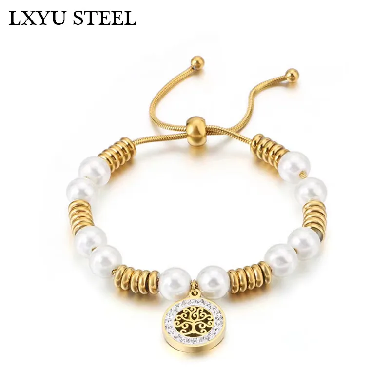 Tree of Life Zirconia Charm Bracelet Stainless Steel Adjustable Chain Bracelets For Women Girl Jewelry Gift Pulsera
Tree of Life Zirconia Charm Bracelet Stainless Steel Adjustable Chain Bracelets For Women Girl Jewelry Gift Pulsera