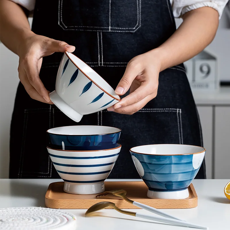 Japanese Ramen Bowl, Ceramic Bowl, Tableware, High Foot Hat Bowl, Big Soup Bowl, Home Net Blue And White Porcelain
Japanese Ramen Bowl, Ceramic Bowl, Tableware, High Foot Hat Bowl, Big Soup Bowl, Home Net Blue And White Porcelain