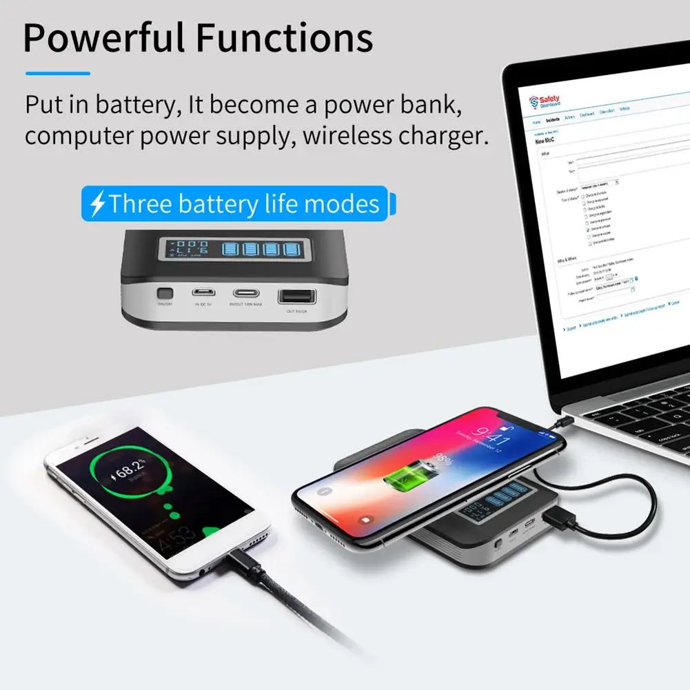Mobile Phone Charger 2020 Wireless Charger Box Portable Smart Universal Adapter With LED Display
Mobile Phone Charger 2020 Wireless Charger Box Portable Smart Universal Adapter With LED Display