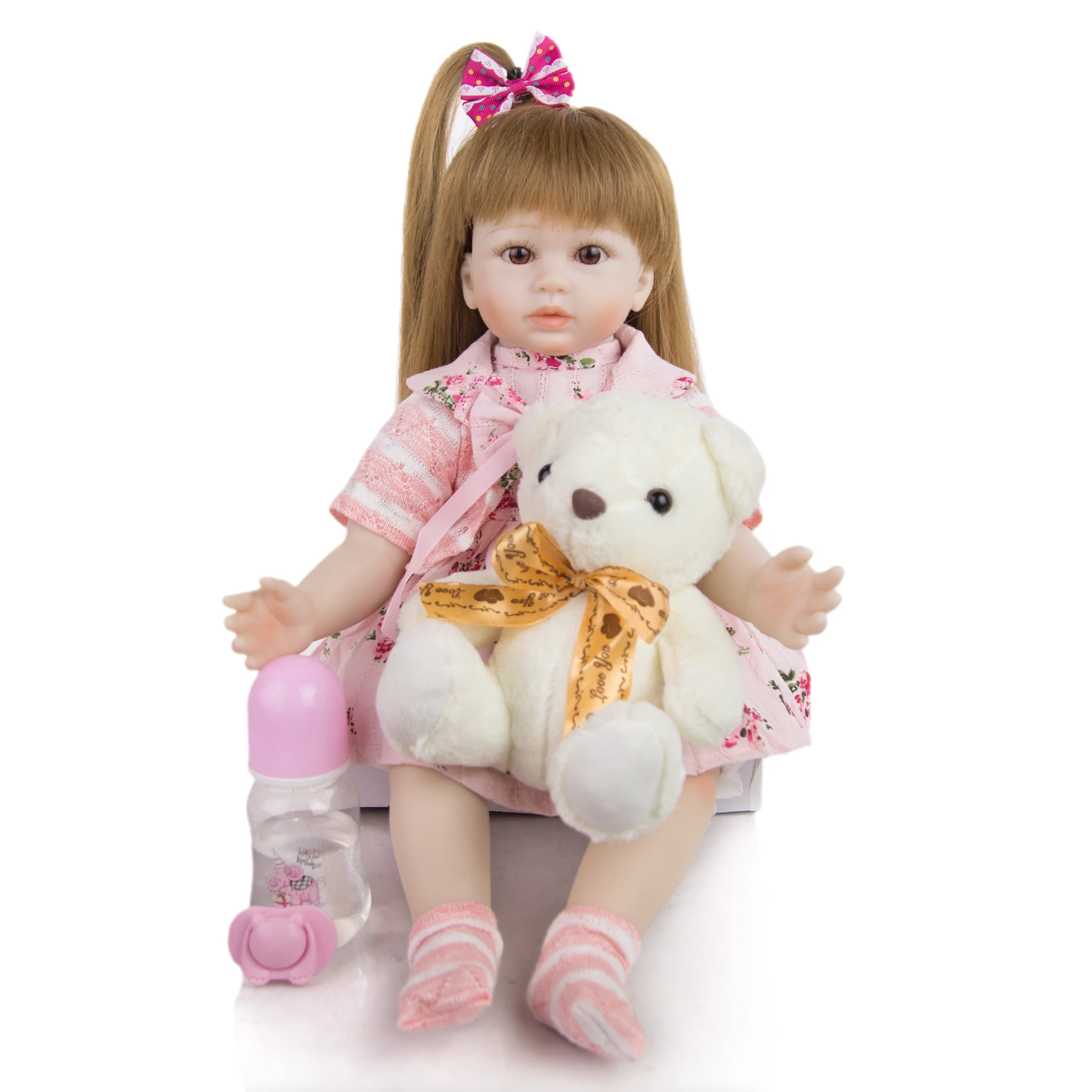 New Style Reborn Baby Girl Doll Toys Cloth Body Stuffed Realistic Princess Doll Baby Toy For Wholesale Toddler Birthday Gifts
New Style Reborn Baby Girl Doll Toys Cloth Body Stuffed Realistic Princess Doll Baby Toy For Wholesale Toddler Birthday Gifts