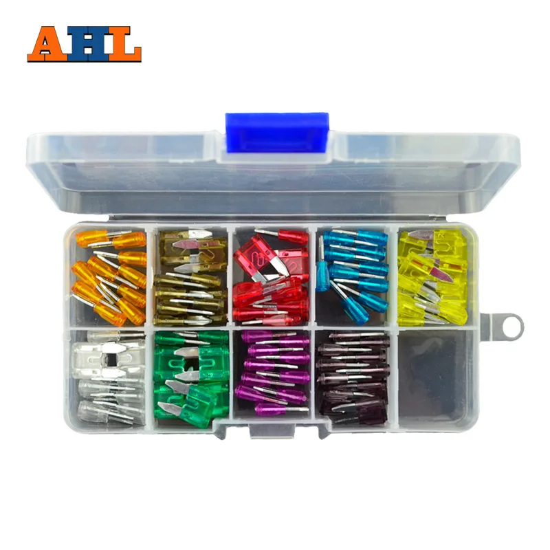 AHL 90 шт./лот набор предохранителей для лезвия автомобиля мотоцикла в ассортименте предохранители 5A 7.5A 10A 15A 20A 25A 30A 35A 40A 
AHL 90 шт./лот набор предохранителей для лезвия автомобиля мотоцикла в ассортименте предохранители 5A 7.5A 10A 15A 20A 25A 30A 35A 40A