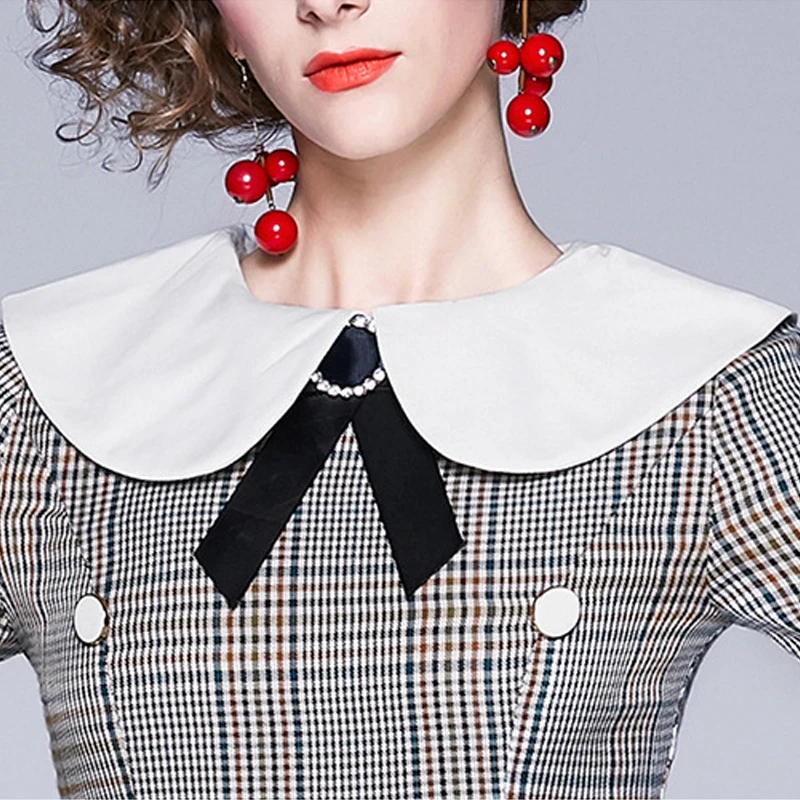 Small Fragrant England Style Women's Celebrity Temperament Sheath Plaid Slim Long Sleeve Knee-Length Dress
Small Fragrant England Style Women's Celebrity Temperament Sheath Plaid Slim Long Sleeve Knee-Length Dress