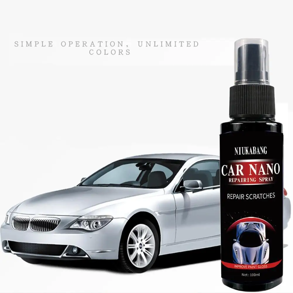 1 PCS 100ml Car Scratch Repair Nano Spray Nano Repair Car Agent Nano Scratch Hydrophobic Protective Liquid Repair Glass Tool
1 PCS 100ml Car Scratch Repair Nano Spray Nano Repair Car Agent Nano Scratch Hydrophobic Protective Liquid Repair Glass Tool