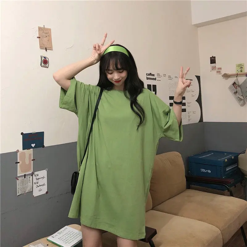 Women Nightgowns Solid Loose Basic Sleepshirts Half Sleeves Loose Summer Sleepwear Home Lounge Wear Nightwear Simple Comfortable
Women Nightgowns Solid Loose Basic Sleepshirts Half Sleeves Loose Summer Sleepwear Home Lounge Wear Nightwear Simple Comfortable