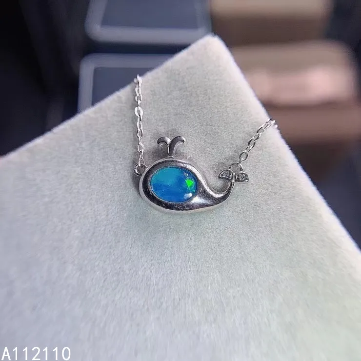 Fine Jewelry 925 Sterling Silver Inset With Natural Gems Ladies Luxury Fashion Fish Blue Opal Pendant Necklace Support Detection
Fine Jewelry 925 Sterling Silver Inset With Natural Gems Ladies Luxury Fashion Fish Blue Opal Pendant Necklace Support Detection
