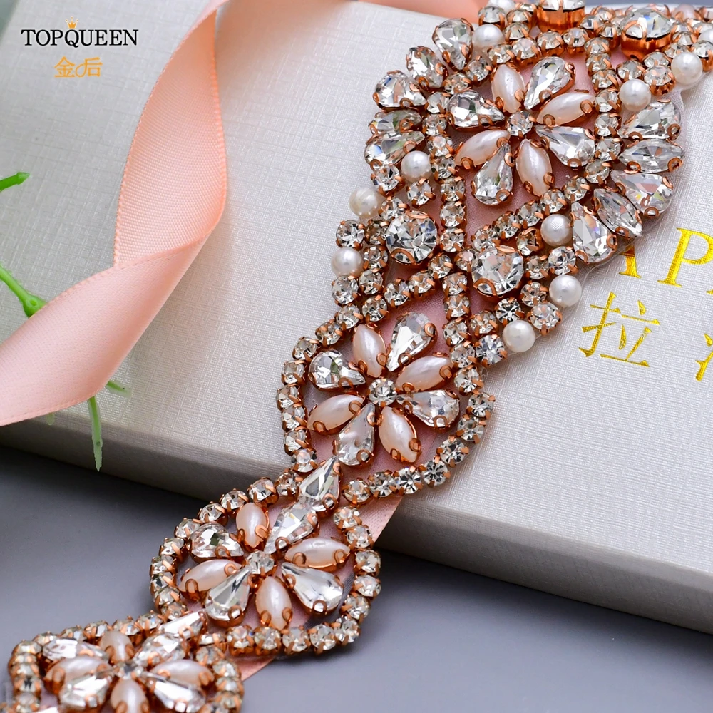 TOPQUEEN S161-RG Rose Gold Bridal Belt Pearl Crystal Bride Sash Wedding Belt Woman Sparkly Belts for Formal Dress Jeweled Belt
TOPQUEEN S161-RG Rose Gold Bridal Belt Pearl Crystal Bride Sash Wedding Belt Woman Sparkly Belts for Formal Dress Jeweled Belt