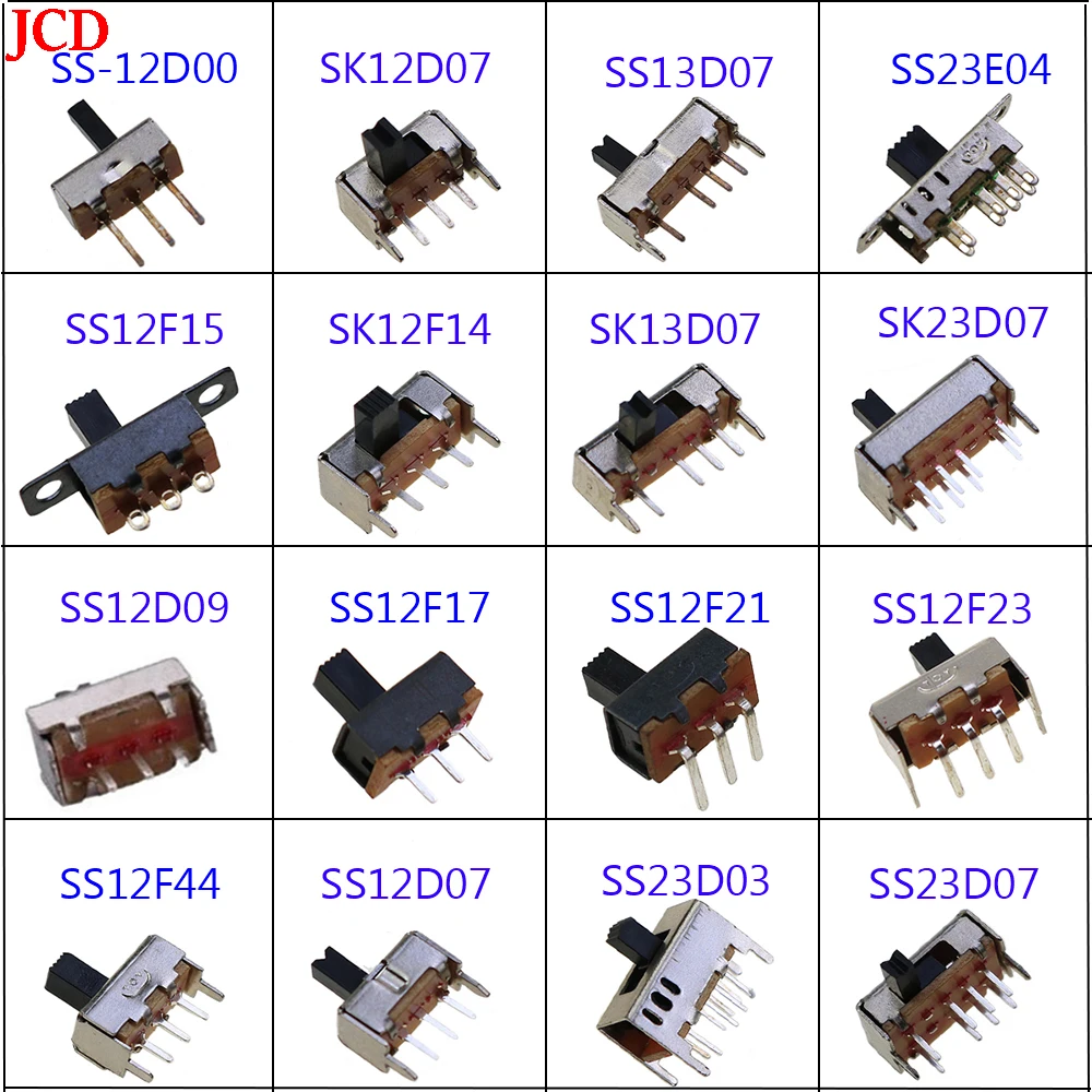 JCD 5PCS/Lot Toggle Small Micro Power Switches SS SK-12D00 23D07 12F17 12D07 12F44 12F15 12F32 22D07 12F14 13D07 12F21
JCD 5PCS/Lot Toggle Small Micro Power Switches SS SK-12D00 23D07 12F17 12D07 12F44 12F15 12F32 22D07 12F14 13D07 12F21