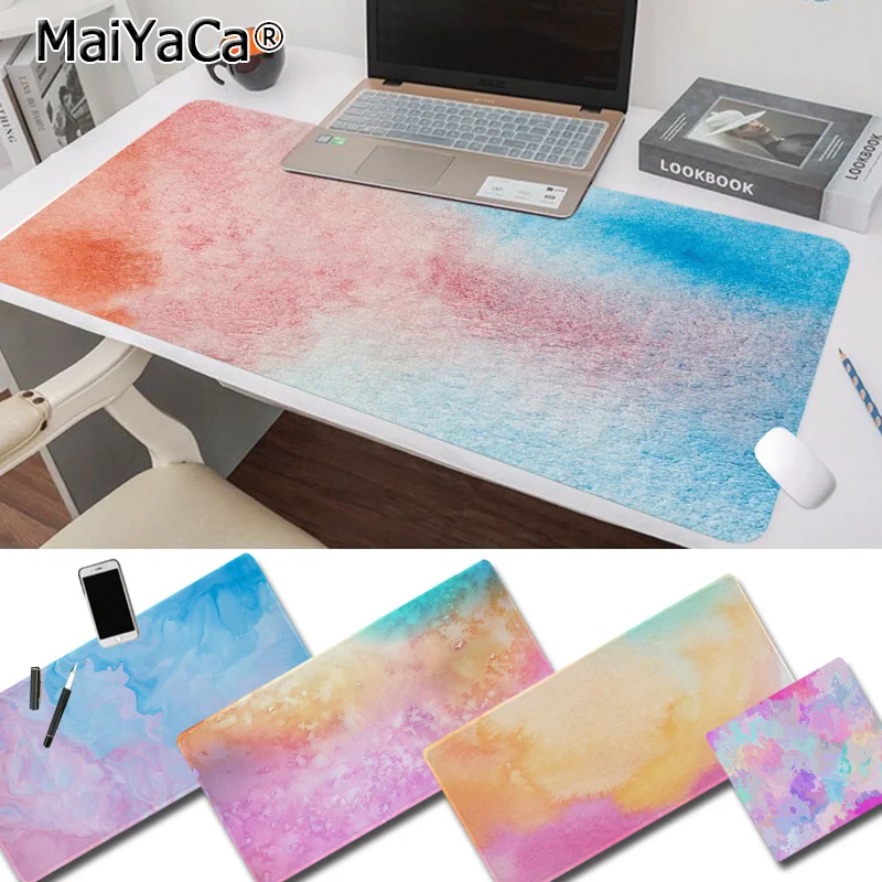 MaiYaCa акварельный новый большой игровой коврик для мыши XL с фиксирующимся краем размер для игровой клавиатуры
MaiYaCa акварельный новый большой игровой коврик для мыши XL с фиксирующимся краем размер для игровой клавиатуры
