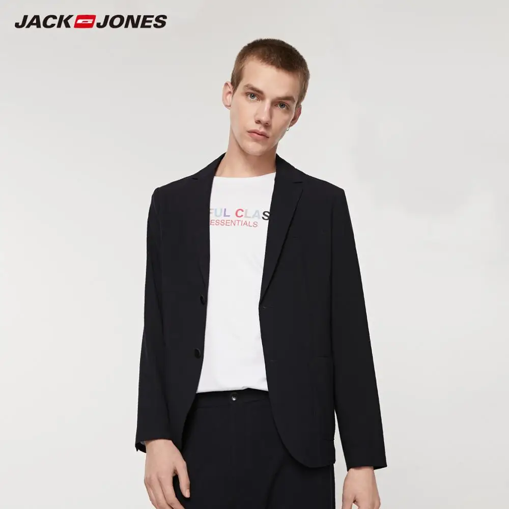 Мужской Блейзер прямого кроя JackJones в стиле смарт-кэжуал | 219208511 Мужская одежда