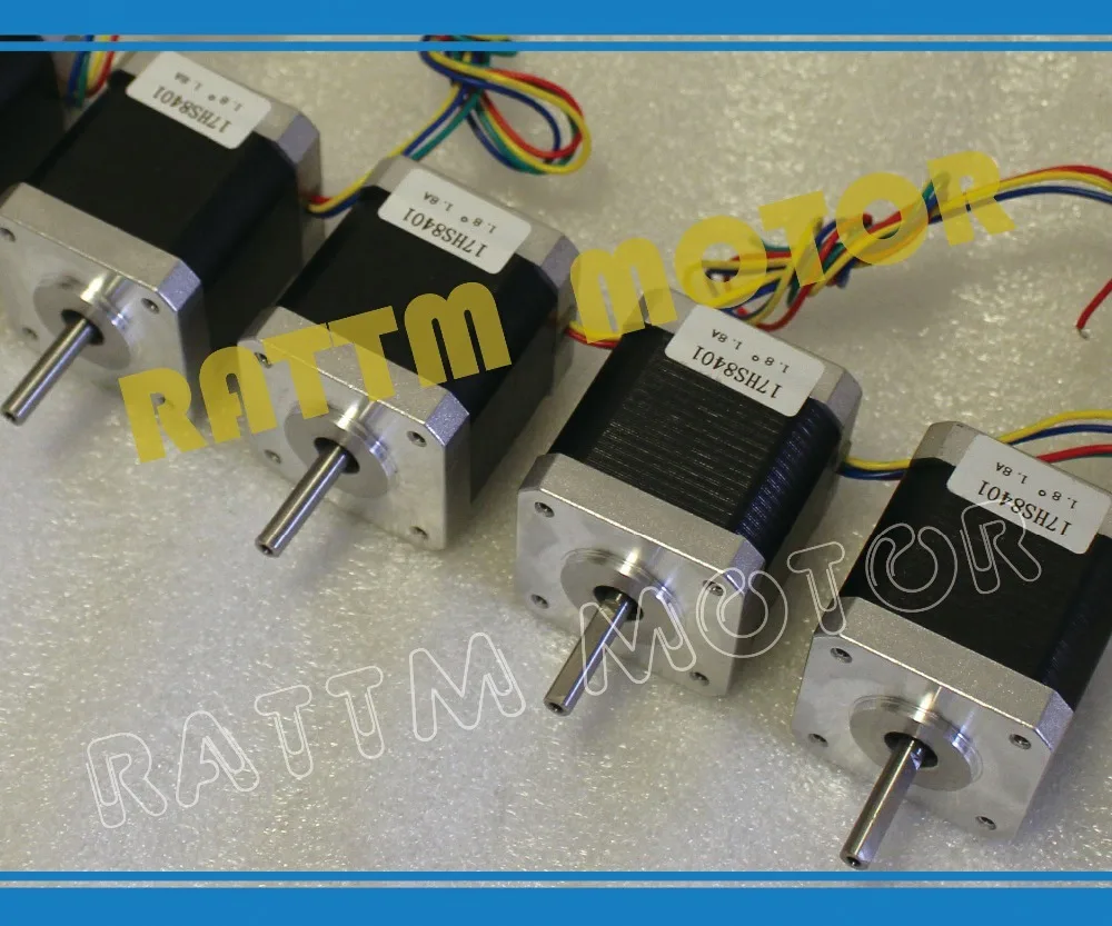 

4pcs NEMA17 78Oz-in 48mm length 4 Leads stepper motor stepping motor/1.8A for 3D print Robot CNC Router Engraving Machine
