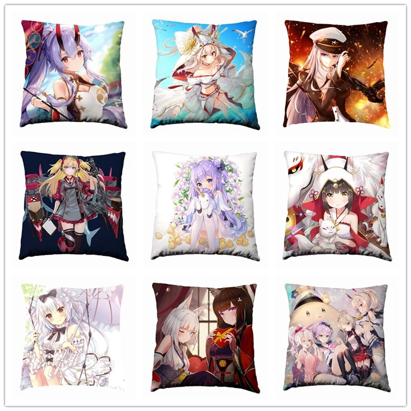 Azur Lane шелковая подушка чехол 40 х см сиденья постельные принадлежности Подушка |