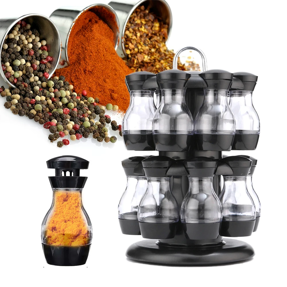 6/16Pcs Condiment Set Cruet Condiment Seasoning Jars 360 Rotating Spice Bottle Spices Pepper Sprays Jar Container Rack
6/16Pcs Condiment Set Cruet Condiment Seasoning Jars 360 Rotating Spice Bottle Spices Pepper Sprays Jar Container Rack
