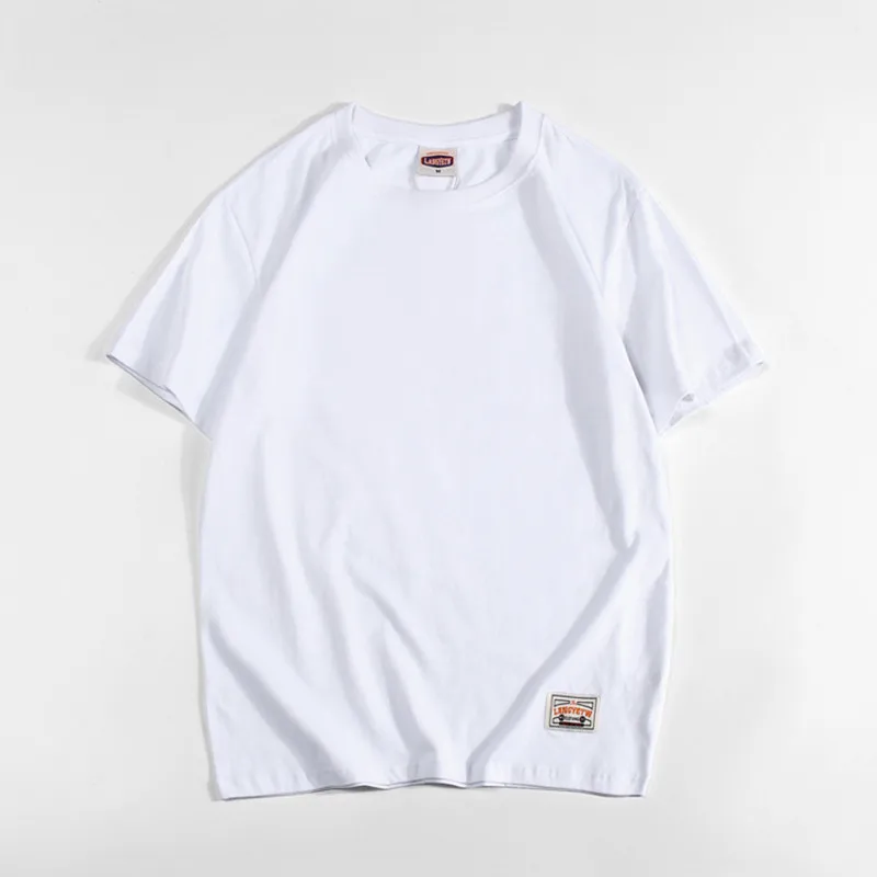 Men's T-shirt 100% pure cotton casual short-sleeved O-neck knitted comfortable fabric men's T-shirt 
Men's T-shirt 100% pure cotton casual short-sleeved O-neck knitted comfortable fabric men's T-shirt