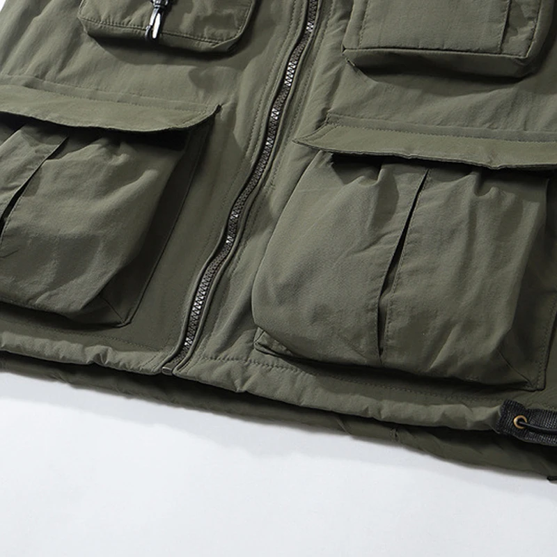ELKMU Tactical Cargo Vest Men Hip Hop Sleeveless Waistcoat Jacket Streetwear Hooded Jacket Military Vests Multi Pockets HE558
ELKMU Tactical Cargo Vest Men Hip Hop Sleeveless Waistcoat Jacket Streetwear Hooded Jacket Military Vests Multi Pockets HE558