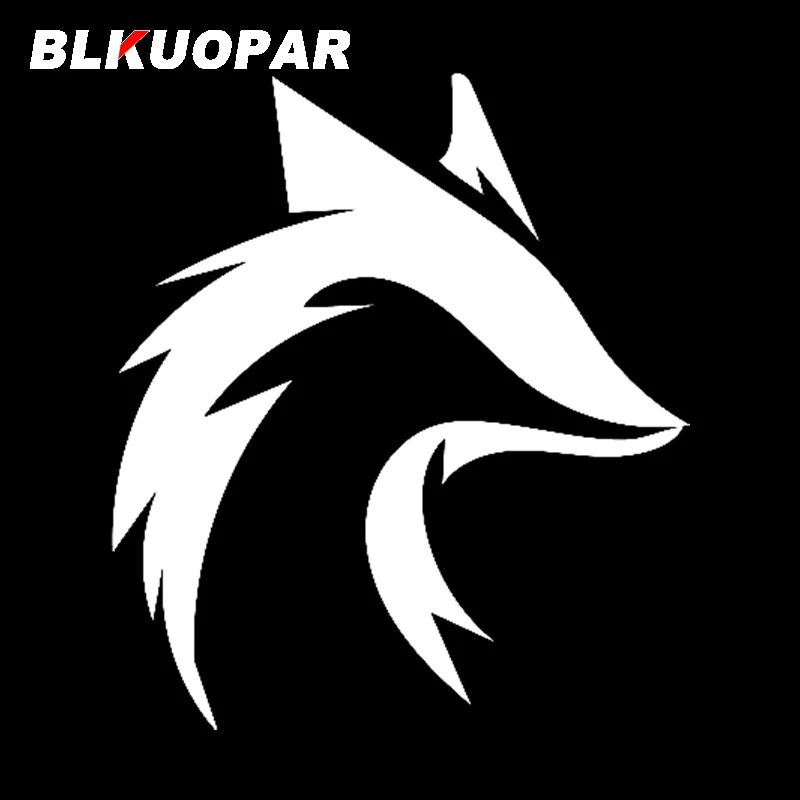 Автомобильная наклейка с логотипом BLKUOPAR Fox креативная устойчивая к царапинам