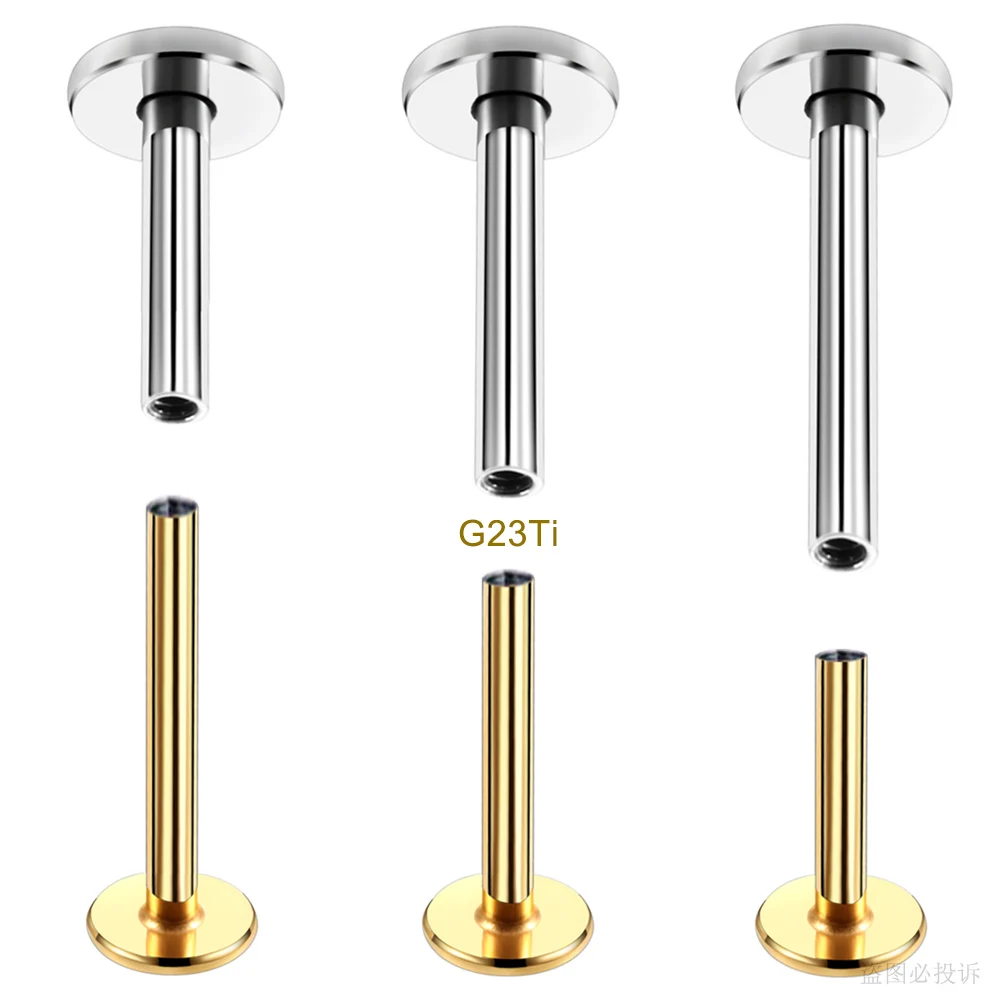 10Pcs 1.2x6/8/10mm G23 Titanium & Stainless Steel Internally Threaded Bar Body Jewelry Accessory Labret Nose Helix Piercing Base
10Pcs 1.2x6/8/10mm G23 Titanium & Stainless Steel Internally Threaded Bar Body Jewelry Accessory Labret Nose Helix Piercing Base