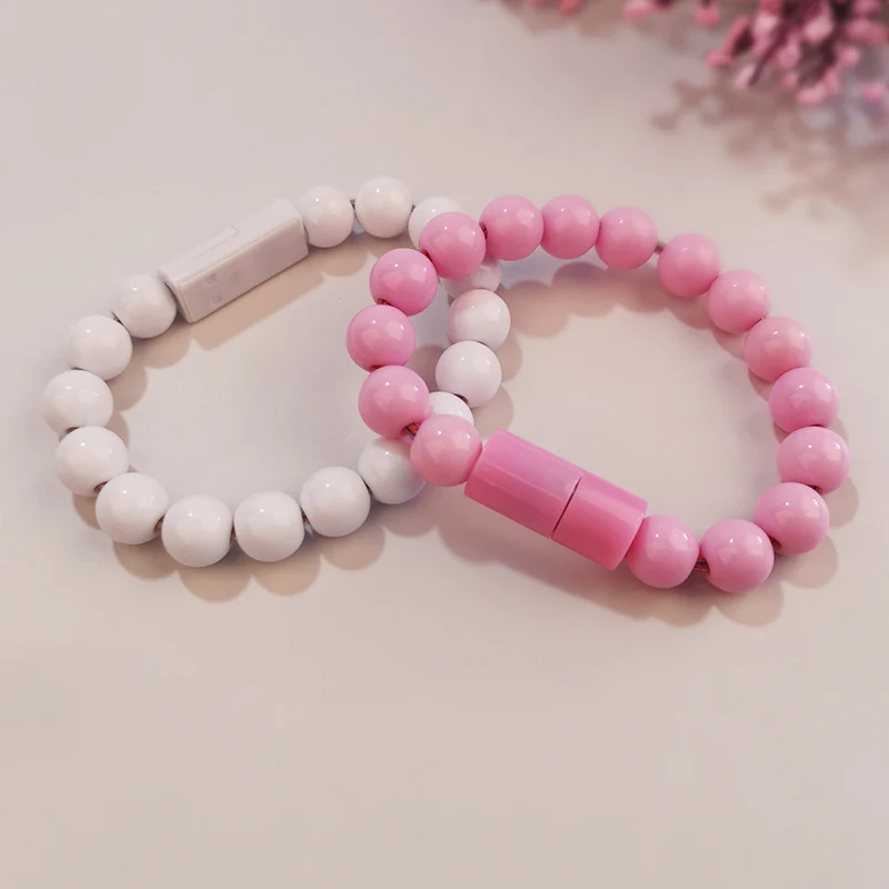 Bracelet data cable is portable and suitable Android Type-C charging fast iPhone charging cable creative beads girl
Bracelet data cable is portable and suitable Android Type-C charging fast iPhone charging cable creative beads girl