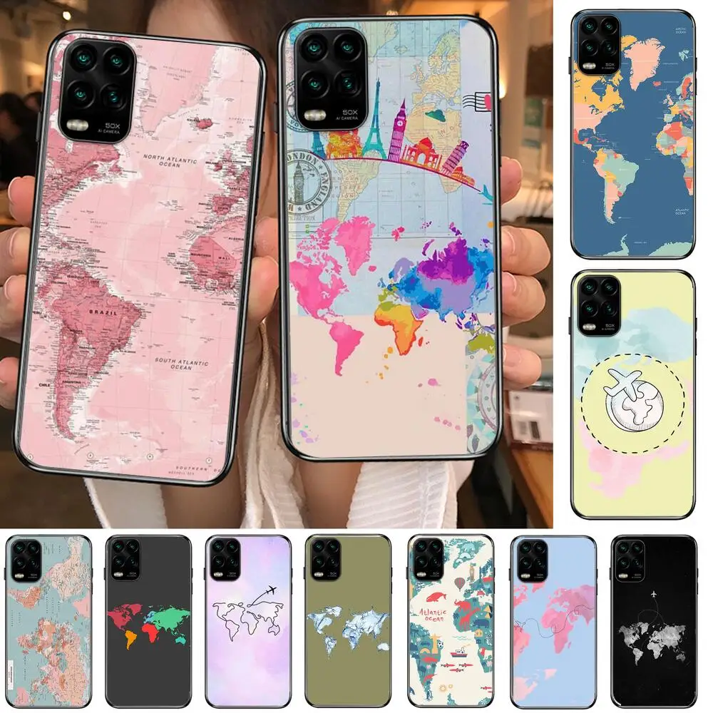 World Map travel cartoon Phone Case For XiaoMi Redmi Note 11 10 9S 8 7 6 5 A Pro T Y1 Anime Black Cover Silicone Back Pre style
World Map travel cartoon Phone Case For XiaoMi Redmi Note 11 10 9S 8 7 6 5 A Pro T Y1 Anime Black Cover Silicone Back Pre style